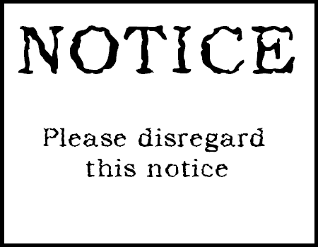 NOTICE NOTICE
