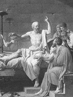 Socrates asks for the check.
